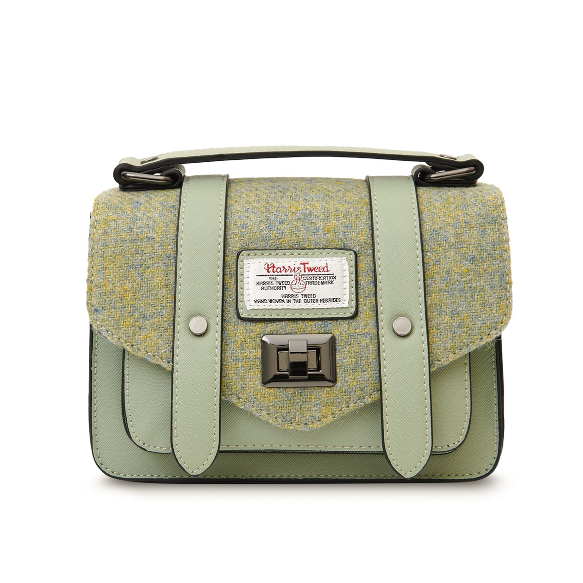 Harris tweed satchel discount bag