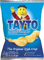 Tayto Salt and Vinegar Crisps 37g (2)